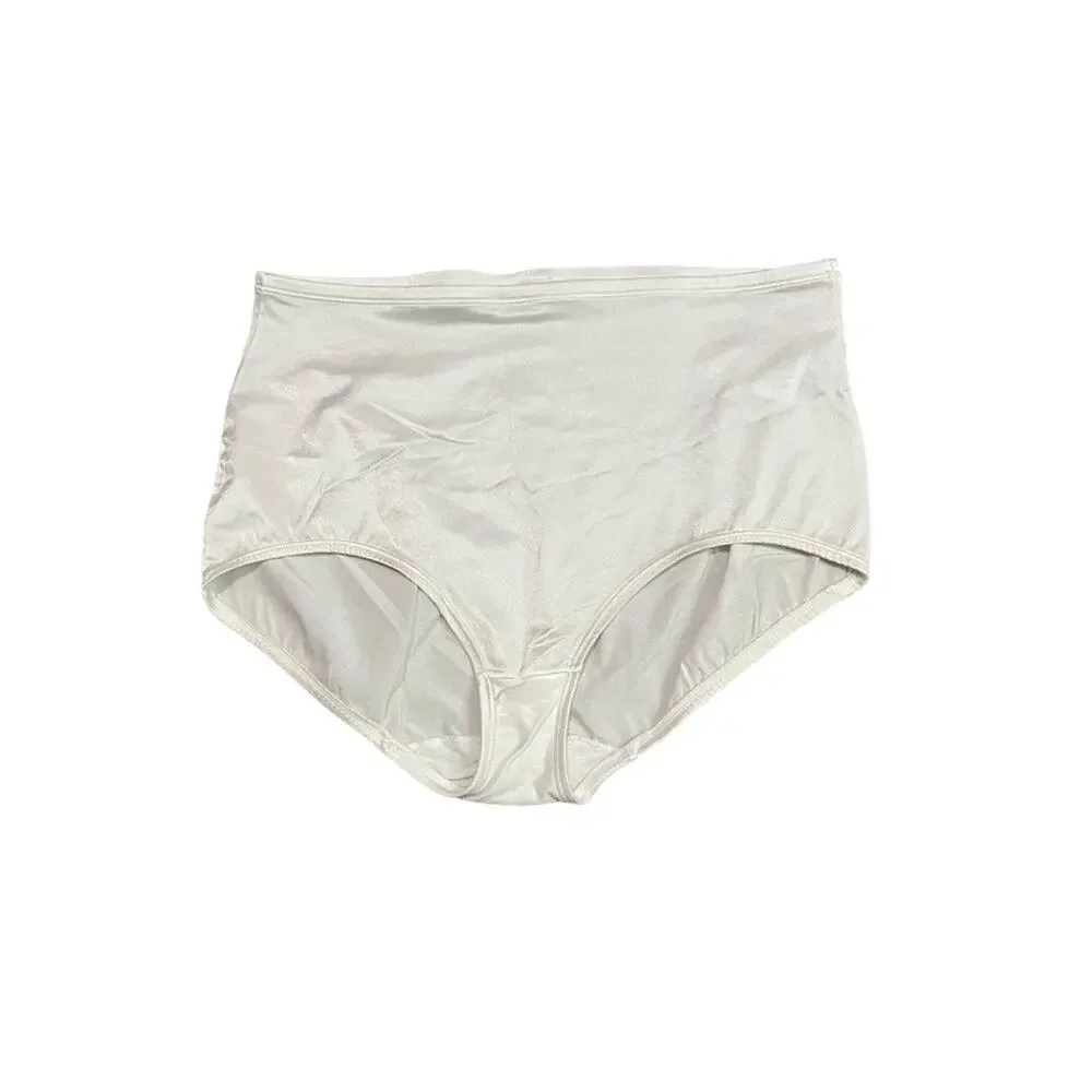 Vintage Sears Shiny White Granny Panty Style 49604 3XL Set of 2